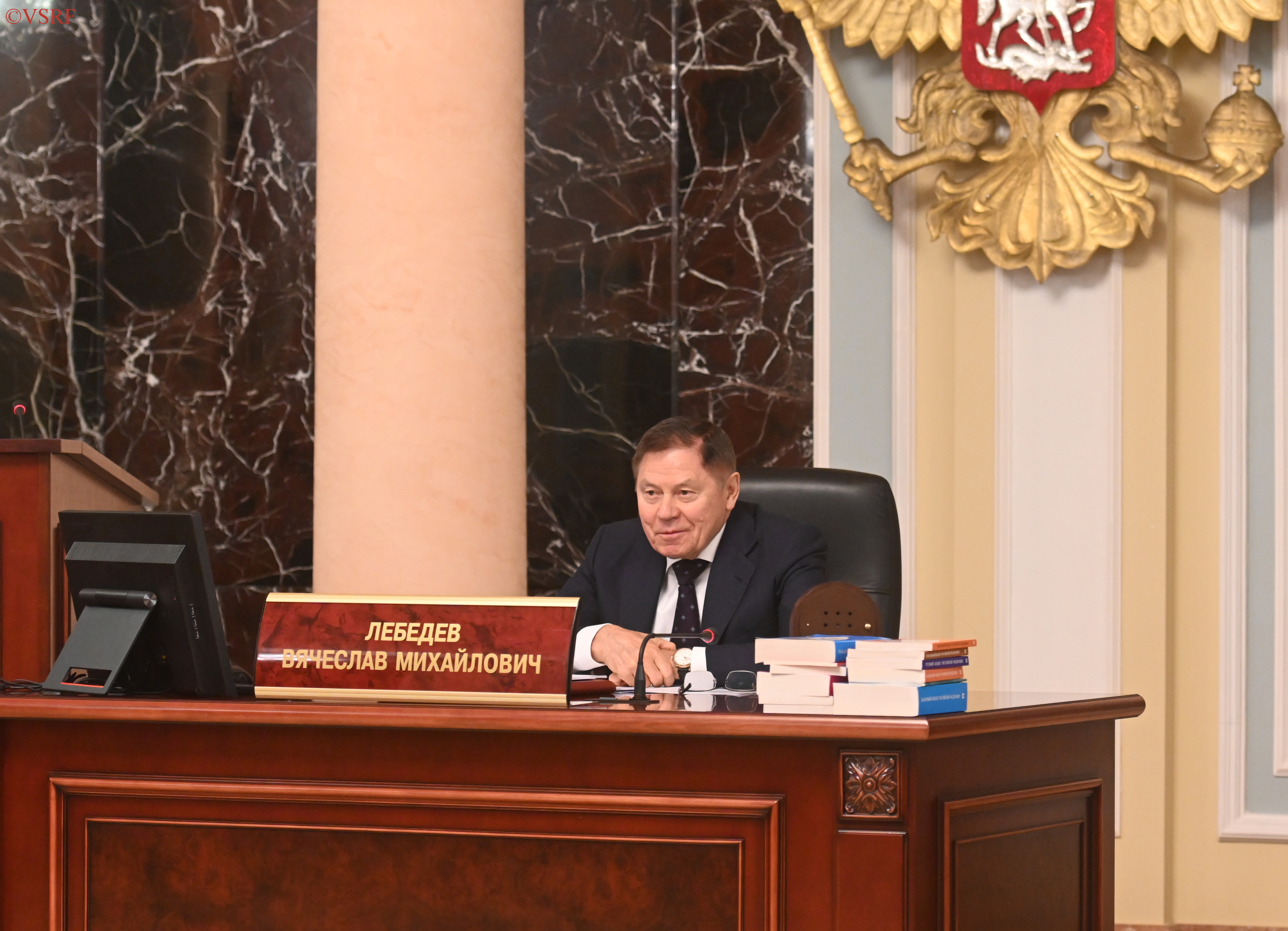 Выступление Председателя Верховного Суда Российской Федерации Вячеслава Лебедева на заседании Президиума Верховного Суда России (Москва, 24 июня 2022 года).